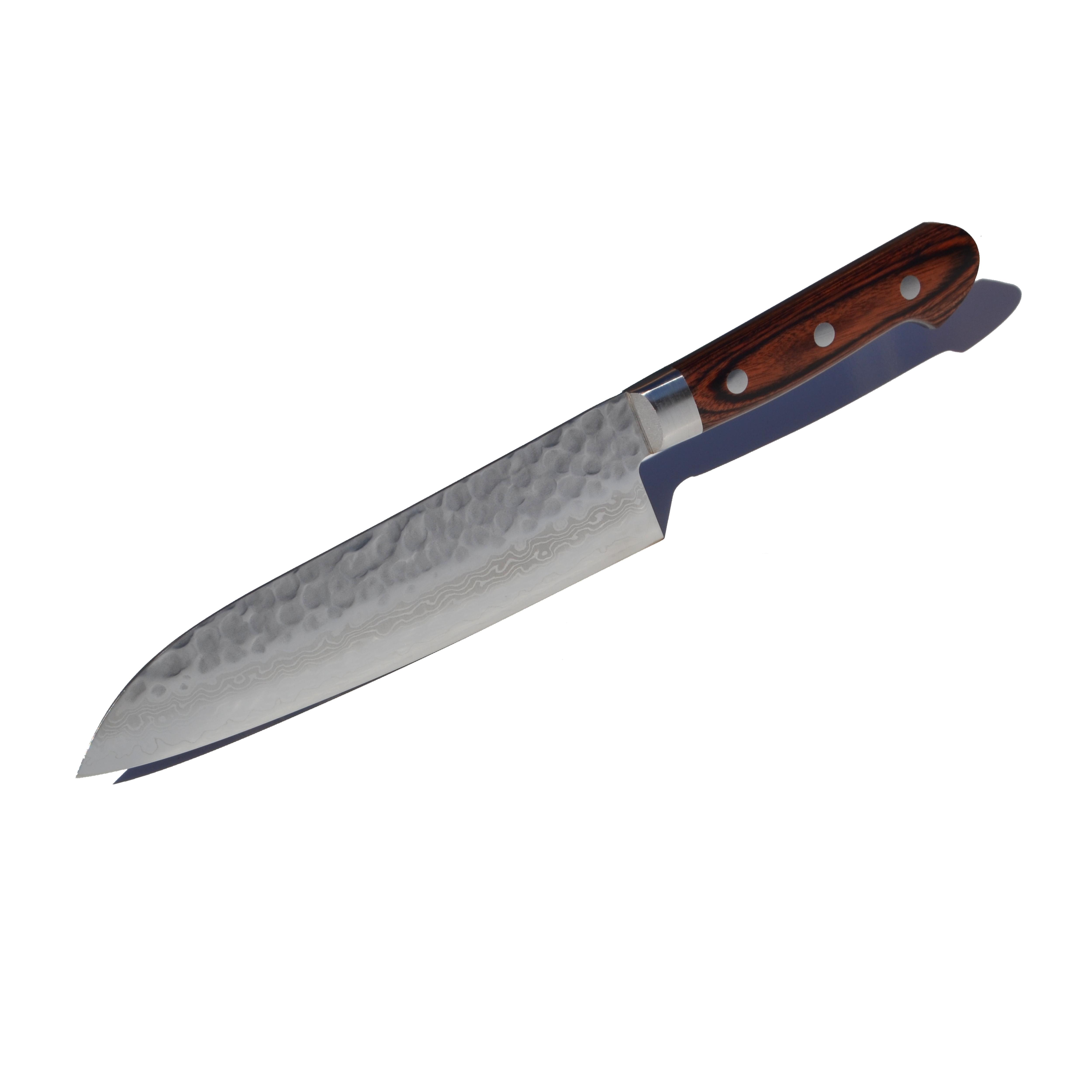 Elite japansk santoku kniv på 18cm i 37-lags VG10 damaskusstål