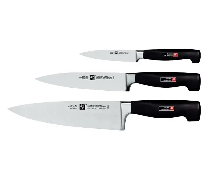Zwilling knivsæt med tre knive i 10, 16 og 20 centimeter