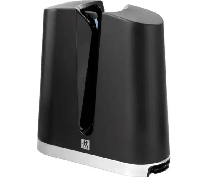 Zwilling V-edge knivsliber i sort med keramisk slibemodul